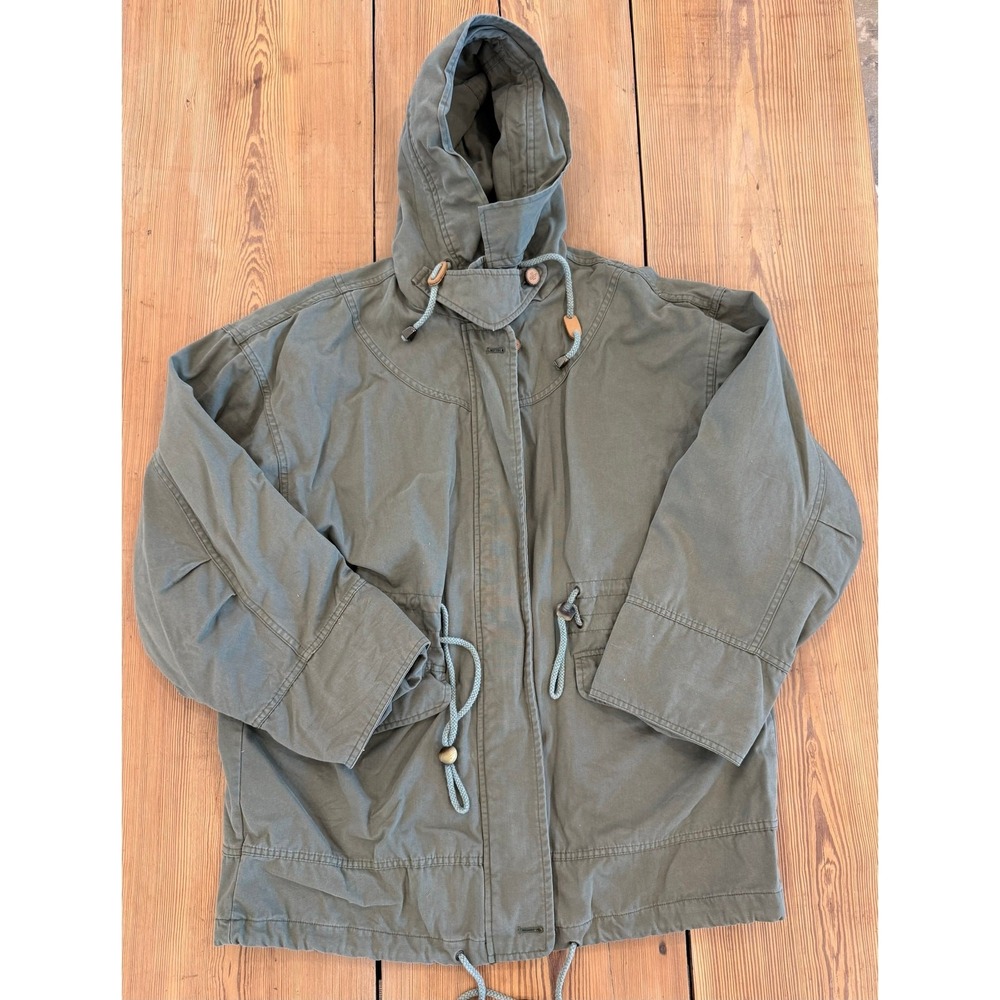Jeans by Express Green Chore Utility Jacket Flannel Lined Small